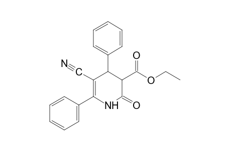 5-cyano-4,6-diphenyl-2-oxo-1,2,3,4-tetrahydronicotinic acid, ethyl ester