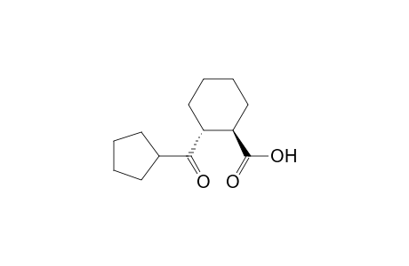 Cyclohexanecarboxylic acid, 2-(cyclopentylcarbonyl)-, trans-