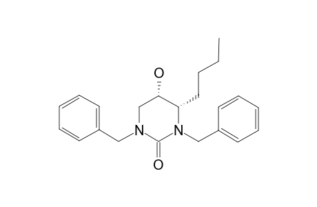 (4S,5S)-1,3-dibenzyl-4-butyl-5-hydroxy-1,3-diazinan-2-one