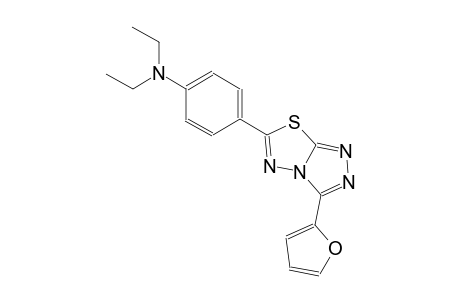 N,N-diethyl-4-[3-(2-furyl)[1,2,4]triazolo[3,4-b][1,3,4]thiadiazol-6-yl]aniline