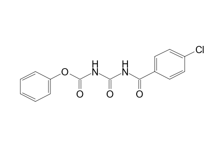 Allophanic acid, N-(p-chlorobenzoyl)-, phenyl ester