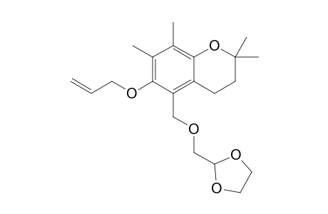 6-O-Allyl-5-[1'-(1,3-dioxolane-2-yl)-methyl-1'-oxy]-methyl-2,2',7,8-tetramethyl-chroman-6-ol