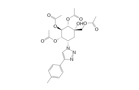 (1S,2R,3S,4S,6S)-4-(Acetoxymethyl)-4-hydroxy-6-[4-(4-methylphenyl)-1H-1,2,3-triazol-1-yl]cyclohexane-1,2,3-triyl Triacetate