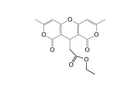 3,7-dimethyl-1,9-dioxo-1H,9H,10H-dipyrano[4,3-b:3',4'-e]pyran-10-acetic acid, ethyl ester