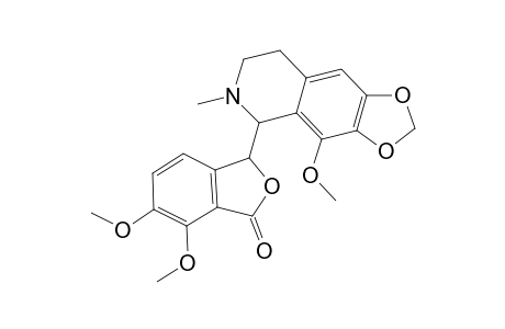 1(3H)-Isobenzofuranone, 6,7-dimethoxy-3-(5,6,7,8-tetrahydro-4-methoxy-6-methyl-1,3-dioxolo[4,5-g]isoquinolin-5-yl)-, [S-(R*,S*)]-