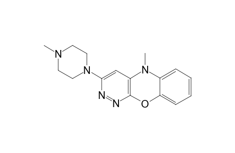 5-Methyl-3-(4-methylpiperazinyl)-5H-pyridazino[4,3-b][1,4]benzoxazine