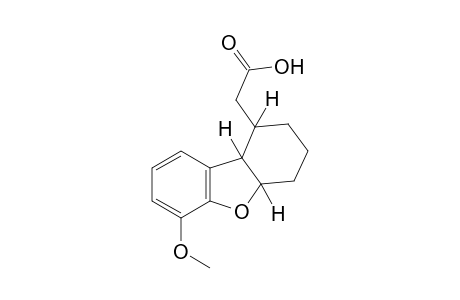 1,2,3,4,4a,9b-hexahydro-6-methoxy-1-dibenzofuranacetic acid