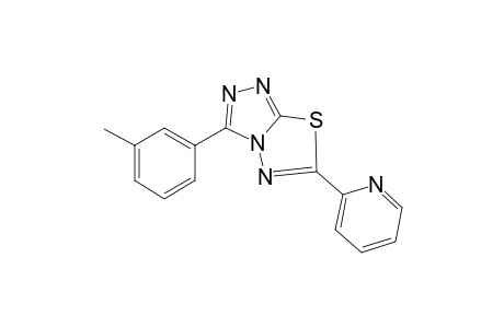 [1,2,4]Triazolo[3,4-b][1,3,4]thiadiazole, 3-(3-methylphenyl)-6-(2-pyridinyl)-