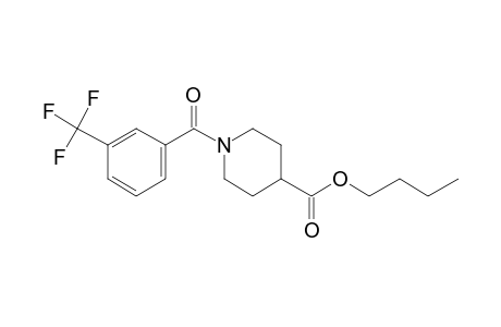 Isonipecotic acid, N-(3-trifluoromethylbenzoyl)-, butyl ester