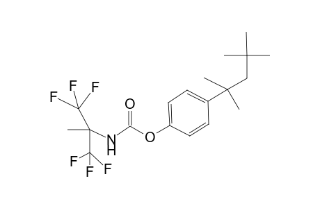 4-(1,1,3,3-Tetramethylbutyl)phenyl 2,2,2-trifluoro-1-methyl-1-(trifluoromethyl)ethylcarbamate