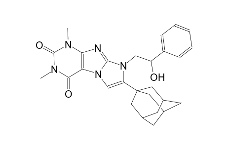 7-(1-adamantyl)-8-(2-hydroxy-2-phenylethyl)-1,3-dimethyl-1H-imidazo[2,1-f]purine-2,4(3H,8H)-dione