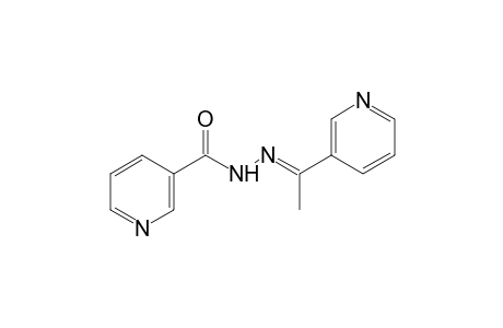 nicotinic acid, [1-(3-pyridyl)ethylidene]hydrazide
