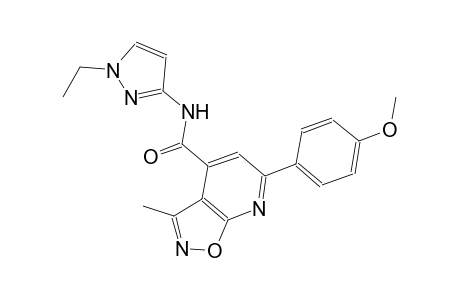 isoxazolo[5,4-b]pyridine-4-carboxamide, N-(1-ethyl-1H-pyrazol-3-yl)-6-(4-methoxyphenyl)-3-methyl-