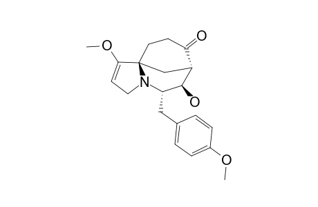 (5S,6R,7R,11S)-6-HYDROXY-1-METHOXY-5-(4-METHOXYBENZYL)-6,7,9,10-TETRAHYDRO-3H-7,10A-METHANOPYRROLO-[1,2-A]-AZOCINE-8(5H)-ONE