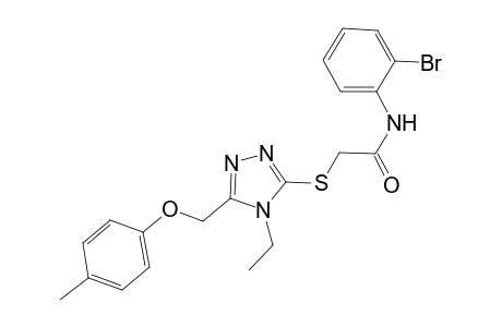 N-(2-bromophenyl)-2-({4-ethyl-5-[(4-methylphenoxy)methyl]-4H-1,2,4-triazol-3-yl}sulfanyl)acetamide