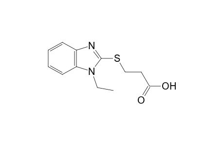 3-[(1-Ethyl-1H-benzimidazol-2-yl)sulfanyl]propanoic acid