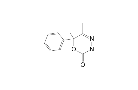 2H-1,3,4-Oxadiazin-2-one, 3,6-dihydro-5,6-dimethyl-6-phenyl-