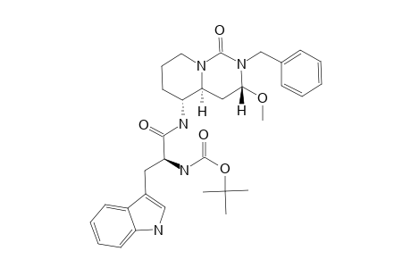 (3-R,4A-S,5-R)-2-BENZYL-5-[N-(TERT.-BUTOXYCARBONYL)-L-TRYPTOPHYL]-AMINO-3-METHOXY-1-OXO-PERHYDROPYRIDO-[1,2-C]-PYRIMIDINE