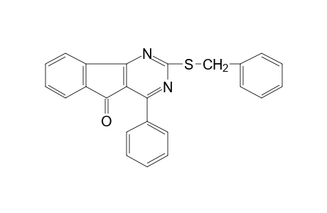2-(benzylthio)-4-phenyl-5H-indeno[1,2-d]pyrimidin-5-one