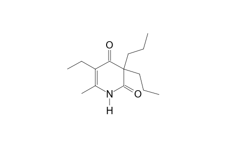 3,3-dipropyl-5-ethyl-6-methyl-2,4(1H,3H)-pyridinedione