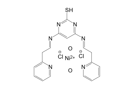 (4,6-Bis((E)-(2-(pyridin-2-yl)ethylidene)amino)pyrimidine-2-thiol)nickel(II) chloride