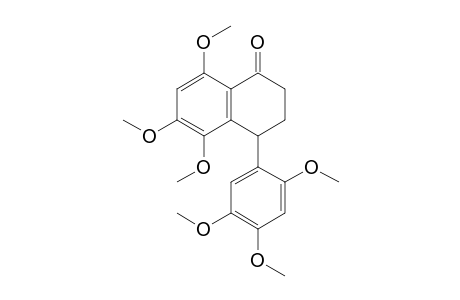 5,6,8-TRIMETHOXY-4-(2,4,5-TRIMETHOXYPHENYL)-3,4-DIHYDRO-1-(2-H)-NAPHTHALENONE