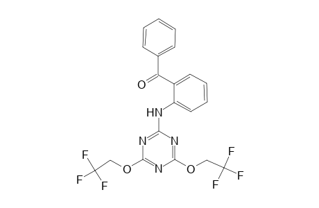 (2-{[4,6-bis(2,2,2-trifluoroethoxy)-1,3,5-triazin-2-yl]amino}phenyl)(phenyl)methanone