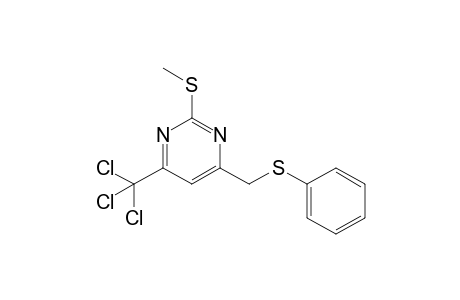 2-Methylthio-4-(trichloromethyl)-6-(phenylthio)methylpyrimidine