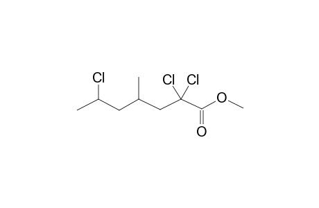 2,2,6-Trichloro-4-methyl-heptanoic acid, methyl ester