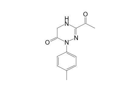 3-Acetyl-1-(4-methylphenyl)-4,5-dihydro-1,2,4-triazin-6(1H)-one