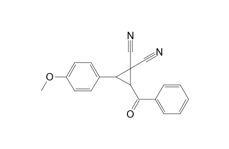 2-(4-Methoxyphenyl)-3-(phenylcarbonyl)cyclopropane-1,1-dicarbonitrile