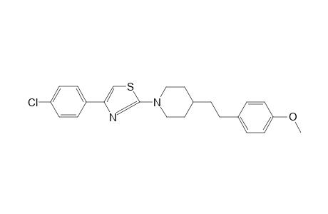 1-[4-(4-chlorophenyl)-1,3-thiazol-2-yl]-4-[2-(4-methoxyphenyl)ethyl]piperidine