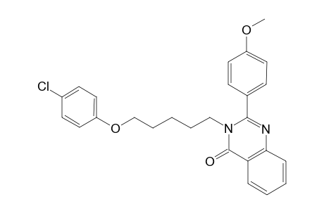 3-[5-(4-chlorophenoxy)pentyl]-2-(4-methoxyphenyl)-4(3H)-quinazolinone