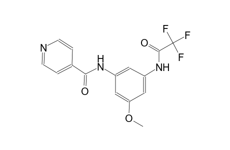 N-{3-methoxy-5-[(trifluoroacetyl)amino]phenyl}isonicotinamide