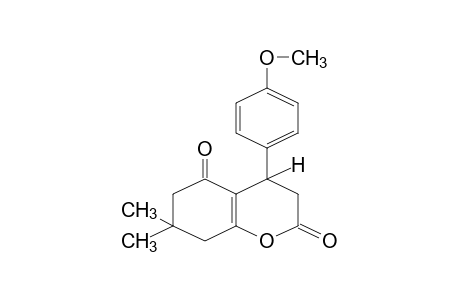 7,7-dimethyl-4-(p-methoxyphenyl)-3,4,7,8-tetrahydro-2H-1-benzopyran-2,5(6H)-dione