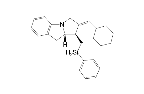 (1R*,2E,3S*)-2-(Cyclohexylmethylene)-1-(phenylsilyl)methyl-2,3,9,9a-tetrahydro-1H-pyrrolo[1,2-a]indole