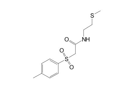 N-[2-(methylthio)ethyl]-2-(p-tolylsulfonyl)acetamide