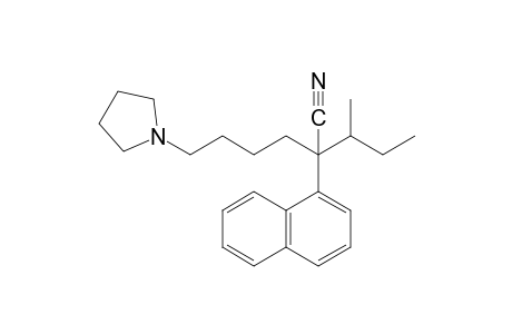 α-sec-butyl-α-(1-naphthyl)-1-pyrrolidinehexanenitrile