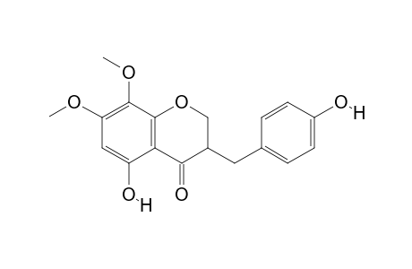 5-Hydroxy-3-(4-hydroxy-benzyl)-7,8-dimethoxy-chroman-4-one