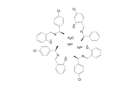 Mu-Aqua-tetrakis[(R)-N-1-(4-chlorophenyl)ethylsalicylaldiminato]di-delta-nickel(II)