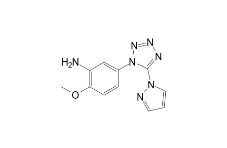 Benzenamine, 2-methoxy-5-[5-(1H-pyrazol-1-yl)-1H-1,2,3,4-tetrazol-1-yl]-