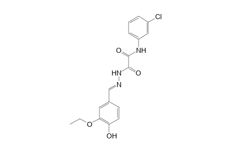 N-(3-Chlorophenyl)-2-[(2E)-2-(3-ethoxy-4-hydroxybenzylidene)hydrazino]-2-oxoacetamide