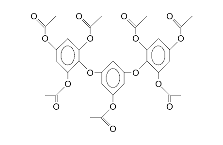 4-(3'-(2'',4'',6''-TRIACETOXY-PHENOXY)-5'-ACETOXY-PHENOXY)-1,3,5-BENZOLTRIACETATE