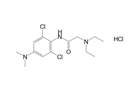 2',6'-Dichloro-2-(diethylamino)-4'-(dimethylamino)acetanilide, monohydrochloride