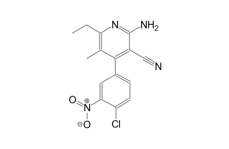 2-amino-4-(4-chloro-3-nitrophenyl)-6-ethyl-5-methylnicotinonitrile