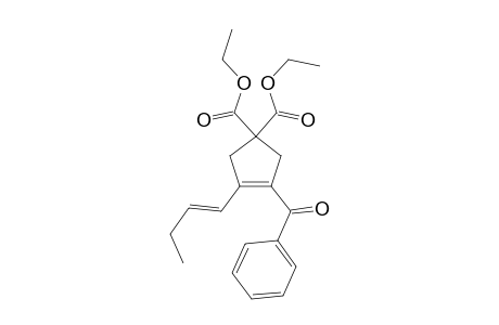 Diethyl (E)-3-benzoyl-4-(but-1-en-1-yl)cyclopent-3-ene-1,1-dicarboxylate