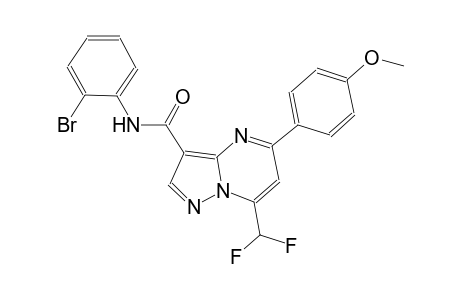 N-(2-bromophenyl)-7-(difluoromethyl)-5-(4-methoxyphenyl)pyrazolo[1,5-a]pyrimidine-3-carboxamide