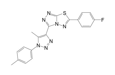 6-(4-fluorophenyl)-3-[5-methyl-1-(4-methylphenyl)triazol-4-yl]-[1,2,4]triazolo[3,4-b][1,3,4]thiadiazole