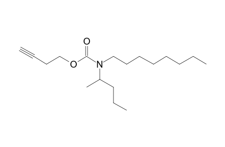 Carbonic acid, monoamide, N-(2-pentyl)-N-octyl-, but-3-yn-1-yl ester