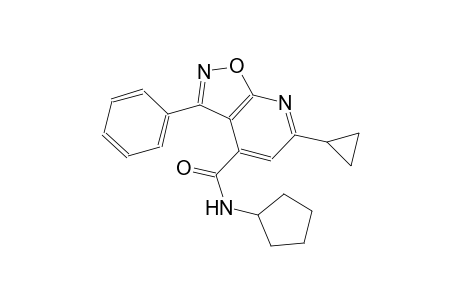 isoxazolo[5,4-b]pyridine-4-carboxamide, N-cyclopentyl-6-cyclopropyl-3-phenyl-